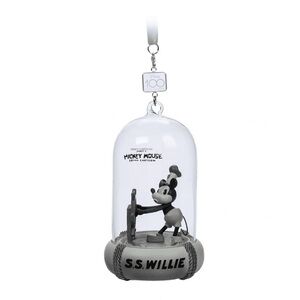 Disney 100 Steamboat Willie Light Up Sketchbook Christmas Ornament Collectible
